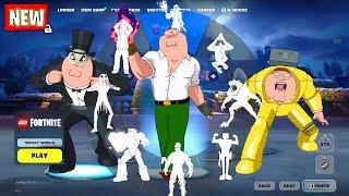 PETER GRIFFIN Fortnite (FAMILY GUY) doing all Built-In Emotes and Funny Dances シ