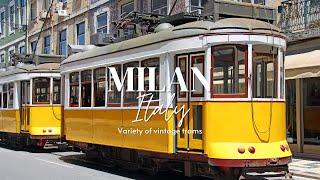 MILAN, ITALY  | Different kinds of vintage trams | #travel #milan #milano #italy #travelvlog