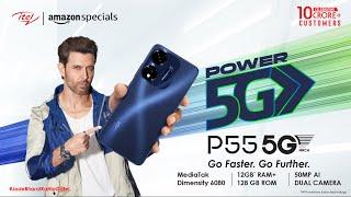 itel P55 5G | MediaTek Dimensity 6080 | 12GB* RAM + 128GB ROM