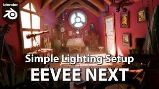 Simple Lighting Setup EEVEE NEXT Blender 4.2