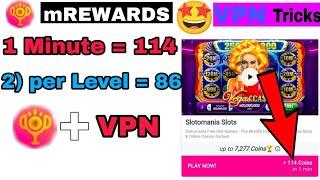 M Rewards App || Mrewards App Vpn Tricks || Mrewards App Minutes Game Tricks || Mrewards App Earning