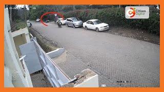 Daring boda boda thug caught on CCTV robbing a man on Maalim Juma Road, Kilimani - Nairobi