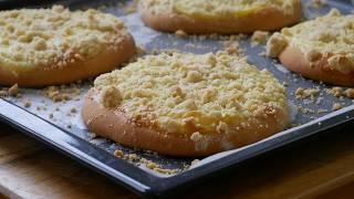 "Streuseltaler" with Pudding & Yeast Dough | Recipe | Easy | Simple | Delicious