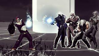 [KOF Mugen] Dark Abyss Iori Vs Dark Rugal Team