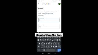 Cara ganti nama akun google #shorts by.Adsa Fitri #akungoogle
