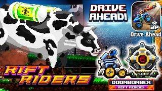 Drive Ahead Тачка с ОГРОМНОЙ БОМБОЙ, корова в Rift Riders прохождение игры Часть 109 (андроид, айос)