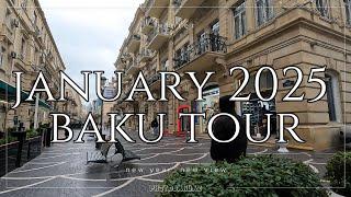 [4K] January Walking Tour in Baku / 2025