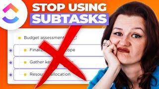 STOP using subtasks as your Standard Operating Procedure!  ClickUp Subtask vs Checklist