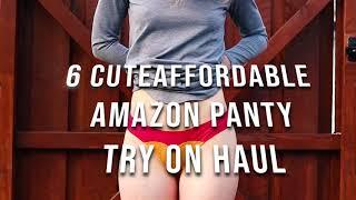 6 Cute Affordable Amazon Panty try on haul Brazilian Bikini