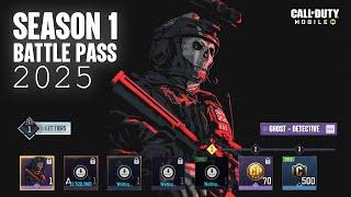 Season 1 (2025) Battle Pass Characters & Guns CODM - New Updates COD Mobile - S1 Leaks