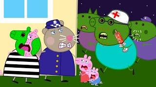 Zombie Apocalypse, Mummy Pig! Please Stop, Don't Turn Into Zombie ‍️ | Peppa Pig Funny Animation