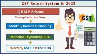 GST QRMP Scheme 2022 : Invoice Furnishing Facility IFF & GST Monthly Payment @35%