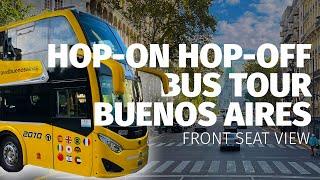 Hop-on Hop-off Bus Tour in Buenos Aires - Front seat view