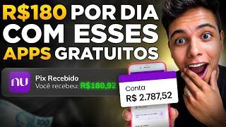 3 APPS QUE EU USO PARA GANHAR R$180/DIA - Aplicativos para Ganhar dinheiro (Dinheiro online)