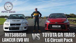 EVO VII vs GR Yaris 1.6 Circuit Pack - Shootout OLD VS NEW | Fifth Gear