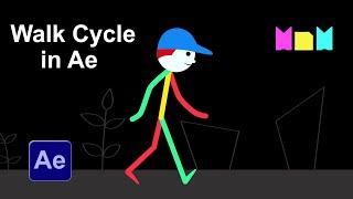 Character Walk Cycle in After Effects | Side Walk Cycle | No Plugins