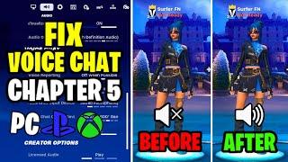 HOW TO FIX GAME CHAT AUDIO IN FORTNITE CHAPTER 5! (Voice Chat Not Working)