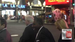 Ernie Hudson waives to fans while leaving the Ghostbusters Premiere