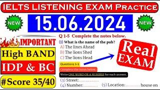 IELTS LISTENING PRACTICE TEST 2024 WITH ANSWERS | 15.06.2024