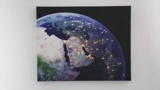 LED Wall Art (Planet Earth) | LED-Wandbild Planet Erde