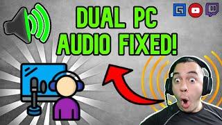 How To Fix Dual PC Stream Audio | NO MIXER 2 PC SETUP! ALL Audio One Headset!