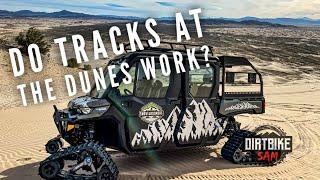 Camso UTV 4S1 Track System at the Sand Dunes with Sand boarding fail