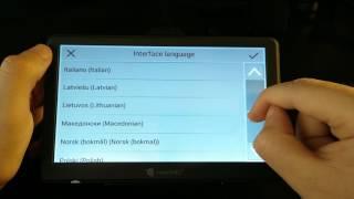 Navitel E700 GPS Navigator -  MENU WALKTHROUGH