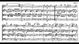 W.A. Mozart: Flute Quartet in D major, K.285 (Score video)