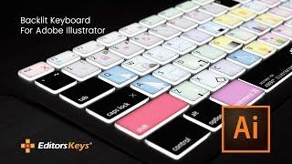 Adobe Illustrator Keyboard Shortcuts - Full Backlit Keyboard