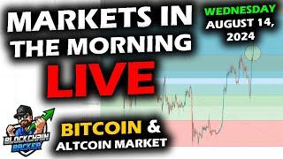 MARKETS in the MORNING, 8/14/2024, Bitcoin $60,900, CPI Finally 2.9%, RTY 2,106, DXY 102 Gold $2,469