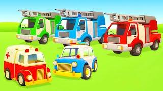 Car cartoons for kids & Helper cars cartoon full episodes. Fire truck cartoon for kids.