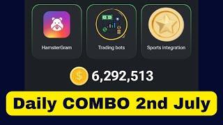Hamster Kombat Daily Combo Cards Today 2nd July || CLAIM 5 MILLION COINS