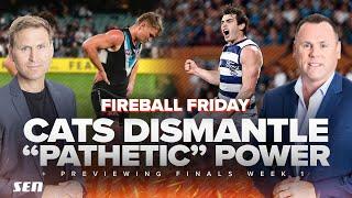 Kane & Kingy SLAM Port Adelaide after horrific Geelong loss + preview the weekend's finals - SEN