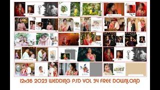 12x36 2023 WEDDING PSD VOL 34 FREE DOWNLOAD