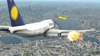 Boeing 747 Emergency Landing Into Hudson River | X-Plane 11