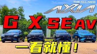 2024 Perodua AXIA 四个等级，一看就懂！