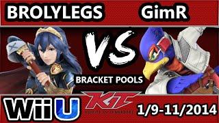 KiT 15 - VGBC | GimR (Falco) Vs. GG Brolylegs (Lucina) SSB4 Bracket Pools - Smash 4 Wii U