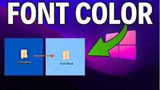 How To Change Desktop Icon Font Color In Windows (2024)