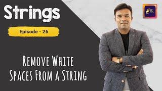 How to remove all white spaces from a String in Java | Strings interview questions in Java | ABC