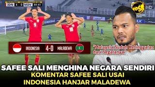 SAFEE MALU TAK KARUAN ! komentar Saffe Sali Usai Indonesia menang Telak Atas Maladewa