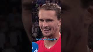 Alexander Zverev RIPS into his brother after Australian Open win  #AusOpen #Shorts