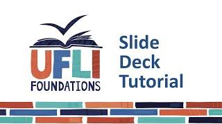 UFLI Foundations Slide Deck Tutorial