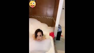 famous video of Alexjandra Live Vlog (Shower in a bathtub)