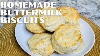 How to Make Homemade Buttermilk Biscuits | Buttermilk Biscuits Recipe | Homemade Biscuits