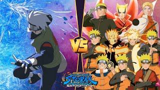 【Kakashi Hatake VS All Naruto Uzumaki  Marathon battle】 NARUTO X BORUTO Ultimate Ninja STORM