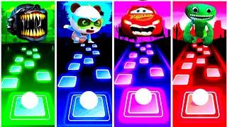 Train Eater vs Baby Bus vs Lightning Mcqueen Eater vs Jumbo Josh I Tiles Hop EDM Rush Game