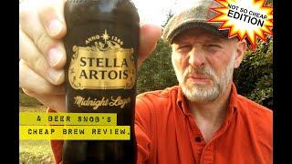 Stella Artois Midnight Lager Beer Review by A Beer Snob's Cheap Brew Review