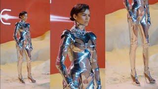 Zendaya's Mind-Blowing See-through Thierry Mugler Robot Suit at Dune premiere