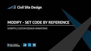 Civil Site Design | Custom Variation - Set Code by Reference