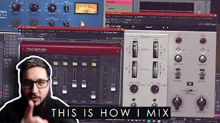 How I Mix a Song /// "Stoney" : FULL MIXING BREAKDOWN ( everything from vocal processing to sends )